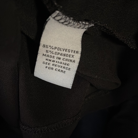 Love Scarlet - Women’s Black Blouse with Zipper - Picture 8 of 8